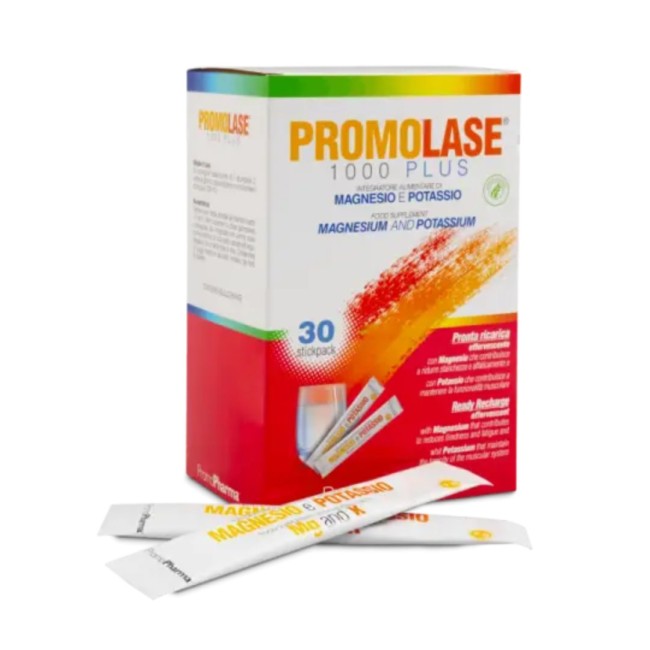 Promolase 1000 20 buste integratore di magnesio e potassio Promolase 1000 20 buste integratore di magnesio e potassio