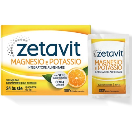 Zeta Farmaceutici Zetavit Magnesio Potassio 24 bustine Zeta Farmaceutici Zetavit Magnesio Potassio 24 bustine