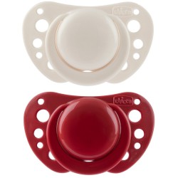 Chicco Succhietti Air Rosso Silicone 6-16 Mesi