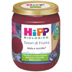 Hipp Tesori Frutta Mela Mirtillo 160 Grammi