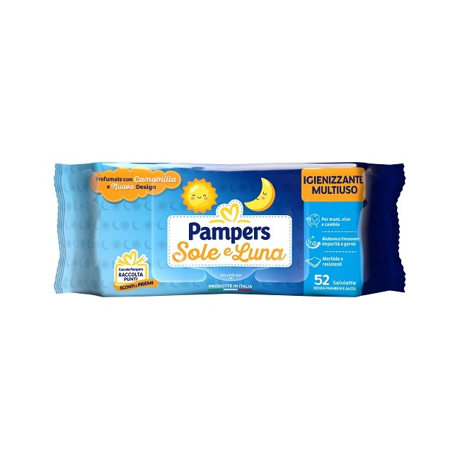 Pampers Wipes Sole & Luna 30 Buste Da 52 Salviettine