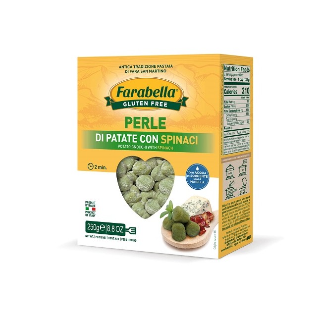 Bioalimenta Farabella Perle Patate Spinaci 250 Grammi