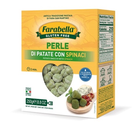 Bioalimenta Farabella Perle Patate Spinaci 250 Grammi