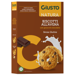 Giusto Senza Glutine Biscotti Avena Gocce Cioccolato