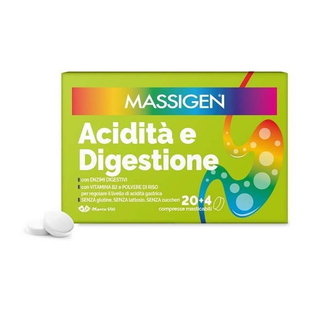 Marco Viti Massigen Acidita' E Digestione integratore 24 Compresse