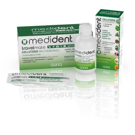 Guna Medident Travelmate Collutorio Multisensoriale 15 Stick Da 10Ml