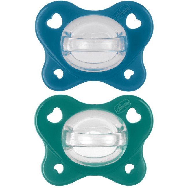 Chicco Dual Soft Succhietto Azzurro