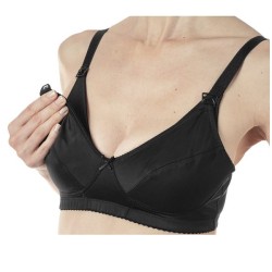Artsana Mammy Reggiseno Microfibra Allattamento Black 6c 1 paio