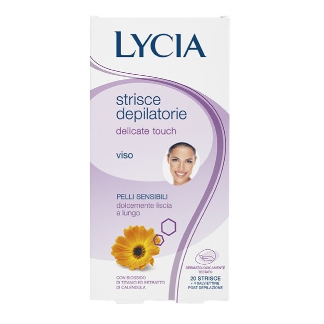 Strisce Depilatorie Lycia Viso 20 Pezzi Strisce Depilatorie Lycia Viso 20 Pezzi