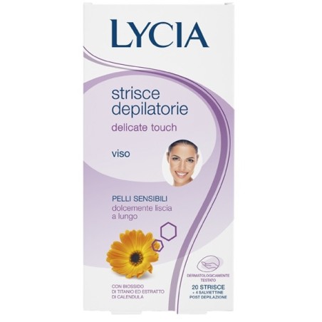 Strisce Depilatorie Lycia Viso 20 Pezzi Strisce Depilatorie Lycia Viso 20 Pezzi