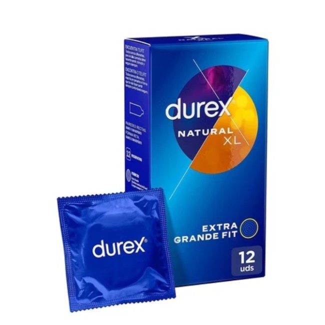 Preservativi Durex Original Natural Plus Taglia XL Preservativi Durex Original Natural Plus Taglia XL