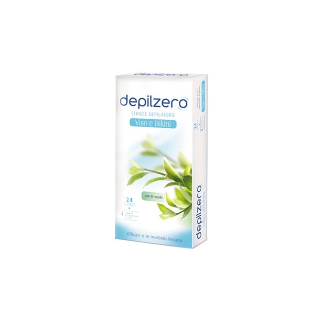 Depilzero Strisce Viso Bikini 24 Pezzi