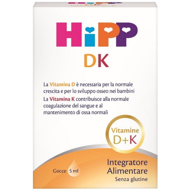 Hipp Dk 5 Ml integratore con vitamina D e vitamina K Hipp Dk 5 Ml integratore con vitamina D e vitamina K