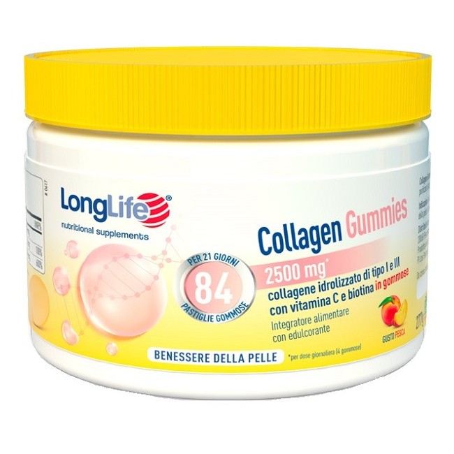 Longlife Collagen Gummies 60 gommose al collagene Longlife Collagen Gummies 60 gommose al collagene