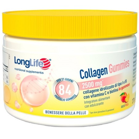 Longlife Collagen Gummies 60 gommose al collagene Longlife Collagen Gummies 60 gommose al collagene