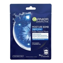 Garnier Skin Maschera viso super idratante notte in tessuto 1 pezzo