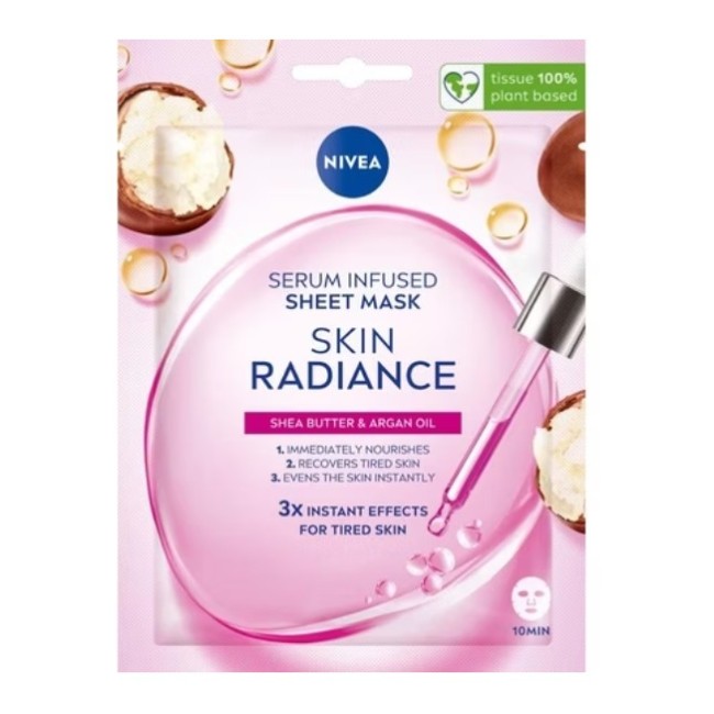 Nivea Skin maschera con siero illuminante 1 pezzo rosa