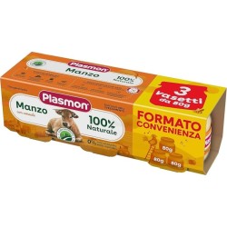 Plasmon Omogeneizzato Vitello E Cereale 3 Pezzi Da 80 Grammi
