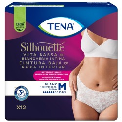 Essity Tena Silhouette Plus White Medium Mutandina Assorbente 12 Pezzi