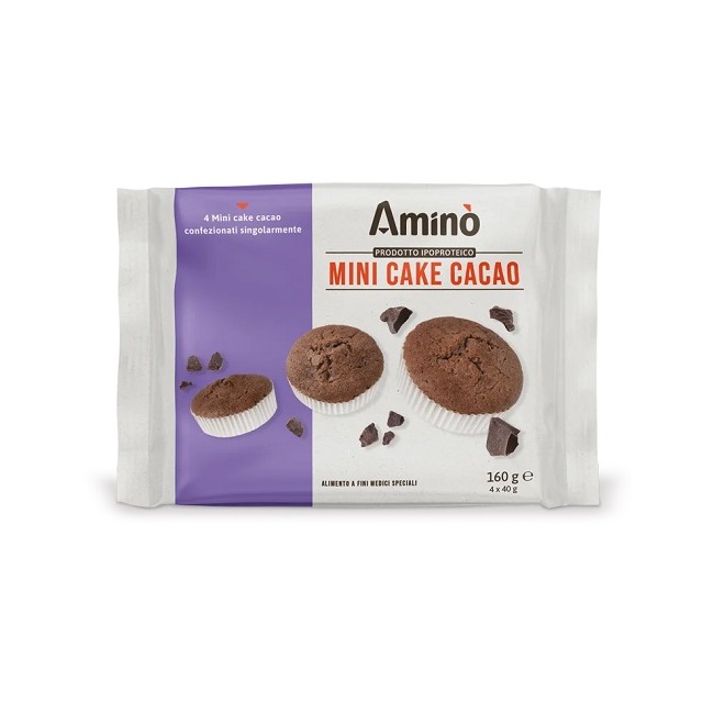 Amino' Mini Cake Cacao 4 Pezzi Da 40 G