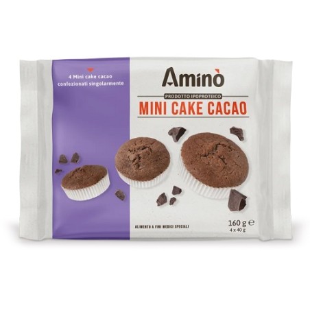 Amino' Mini Cake Cacao 4 Pezzi Da 40 G