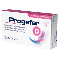 Proge farm Progefer d 30 compresse integratore a base di ferro
