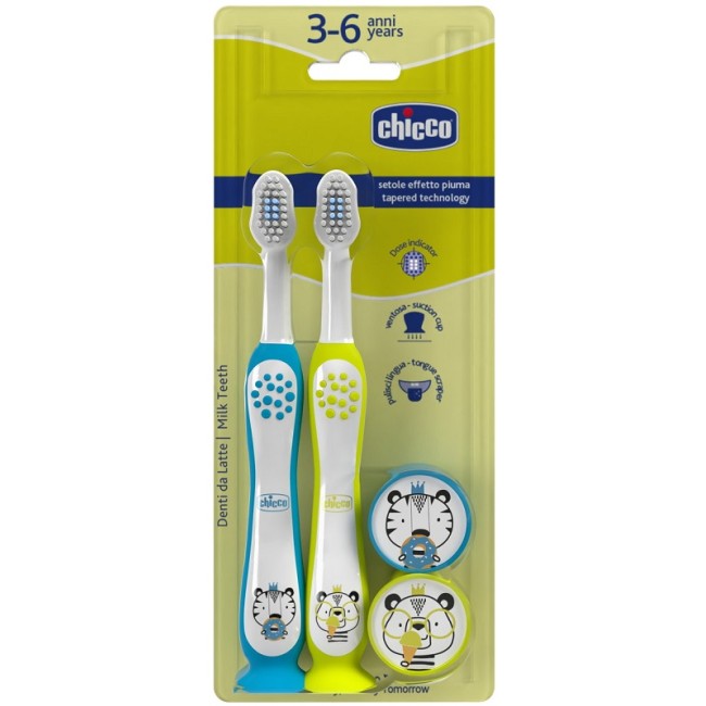 Chicco Spazzolino 3-6 anni 2 pezzi Chicco Spazzolino 3-6 anni 2 pezzi