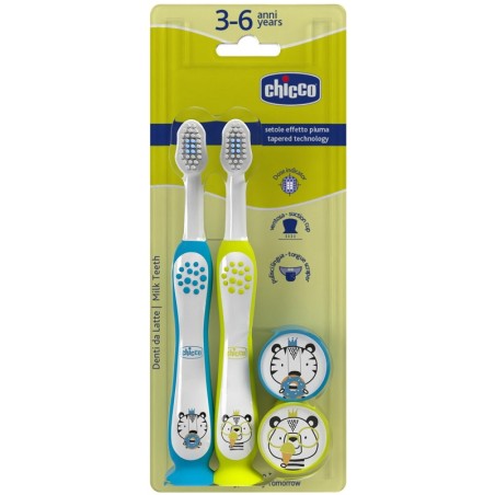 Chicco Spazzolino 3-6 anni 2 pezzi