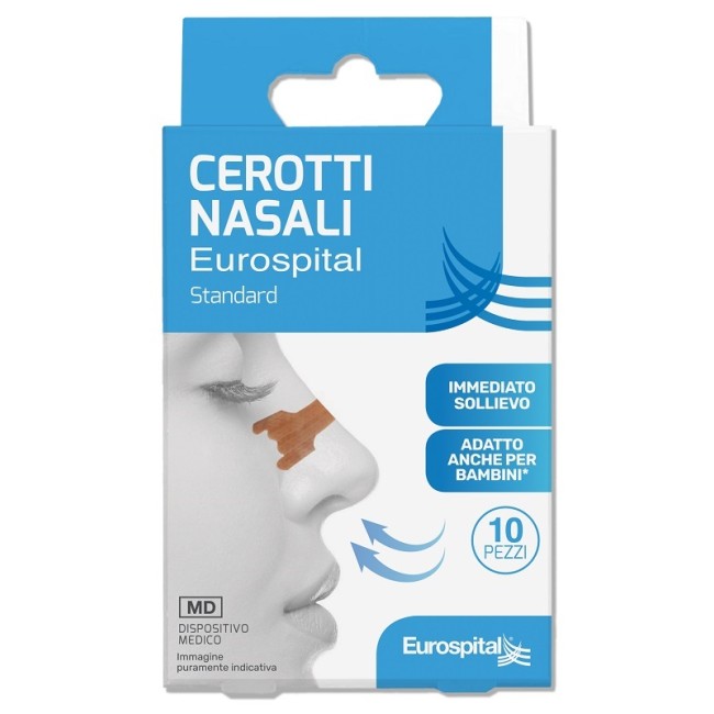 Cerotti Nasali Standard 5,6x1,8cm 10 Pezzi Cerotti Nasali Standard 5,6x1,8cm 10 Pezzi