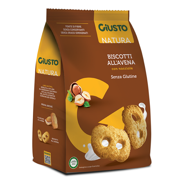 Giusto Senza Glutine Biscotti Avena Con Nocciole Giusto Senza Glutine Biscotti Avena Con Nocciole