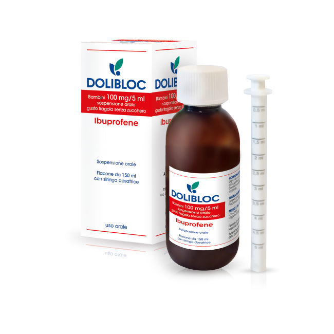 Dolibloc Bambini 100 Mg/5 Ml sciroppo fragola 150ml