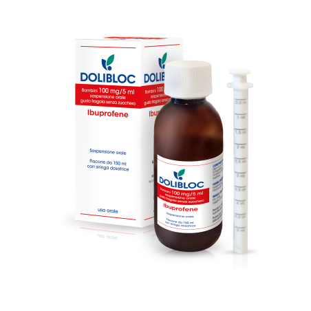 Dolibloc Bambini 100 Mg/5 Ml sciroppo fragola 150ml