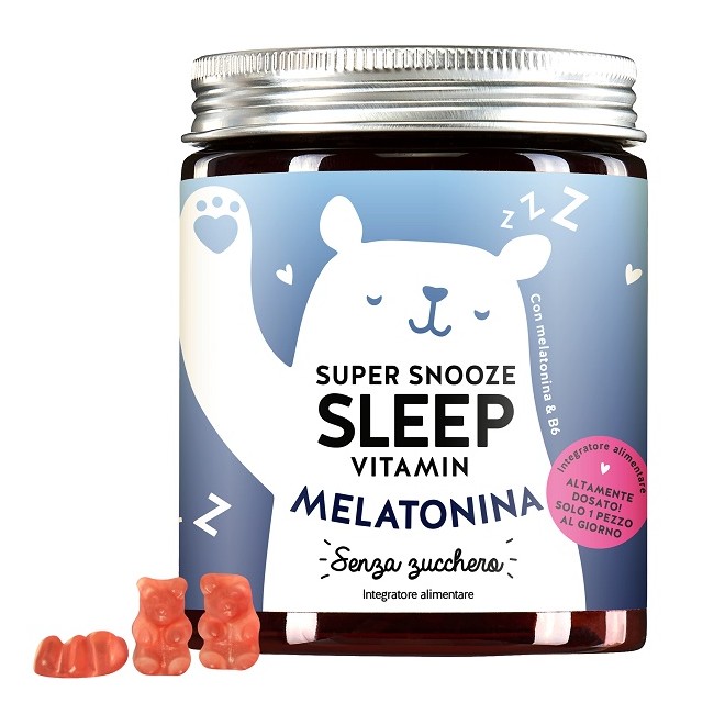 Super Snooze Sleep Vitamin With Melatonin Sugarfree 45 Caramelle
