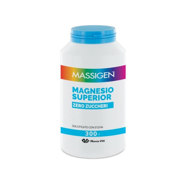 Massigen Magnesio Superior Integratore Zero Zuccheri 300g Massigen Magnesio Superior Integratore Zero Zuccheri 300g