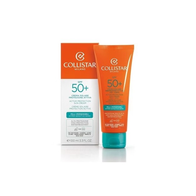 Collistar Crema Solare Protezione Attiva Spf 50+ 100 ml Collistar Crema Solare Protezione Attiva Spf 50+ 100 ml