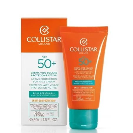 Collistar Crema Viso Solare Protezione Attiva Spf 50+ 50ml Collistar Crema Viso Solare Protezione Attiva Spf 50+ 50ml
