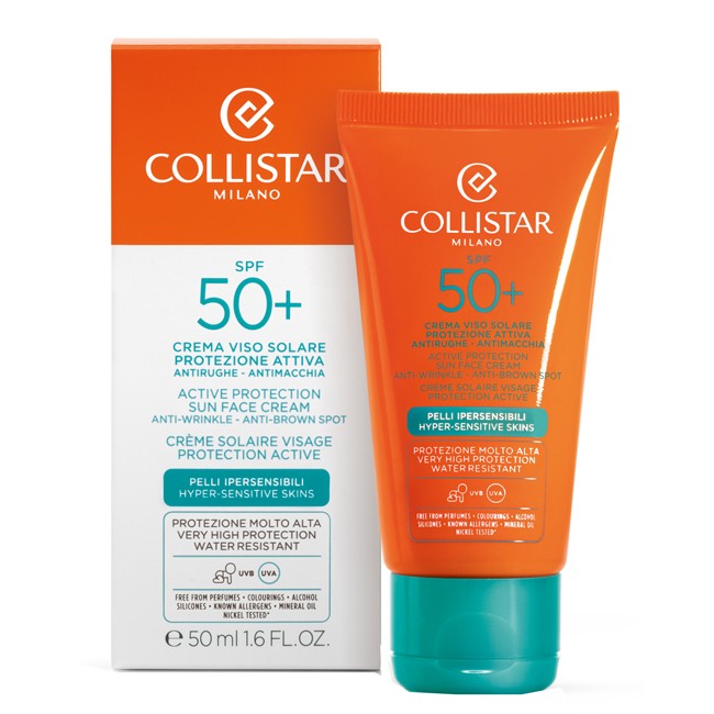 Collistar Crema viso protezione attiva pelli sensibili spf 50+ Collistar Crema viso protezione attiva pelli sensibili spf 50+