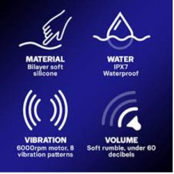 Durex vibratore soft USB ricaricabile waterproof 1 pezzo