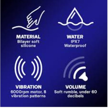 Durex vibratore soft USB ricaricabile waterproof 1 pezzo