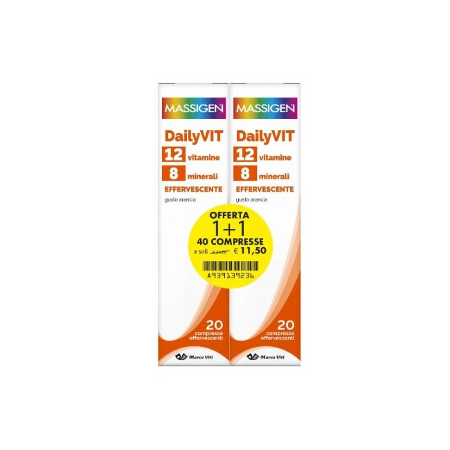 Massigen Dailyvit+ 20 Compresse Effervescenti + 20