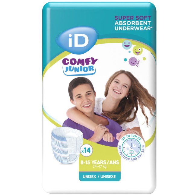 Serenity Id Comfy Pants Night 24-47 Kg 8-15 Anni Small 14 Pezzi