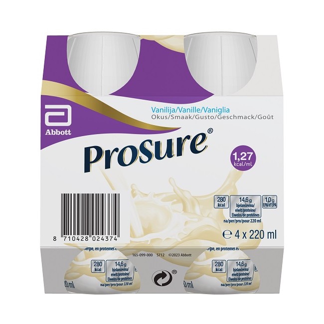Abbott Prosure Vanilla 4 Bottiglie 220 Ml