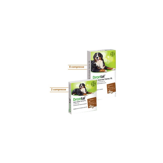 Drontal Multi Aroma Carne Xl 525/504/175 Mg 8 Compresse Drontal Multi Aroma Carne Xl 525/504/175 Mg 8 Compresse