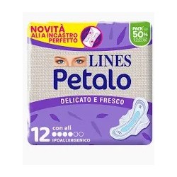 Lines Petalo Assorbenti con ali delicati 12 Pezzi