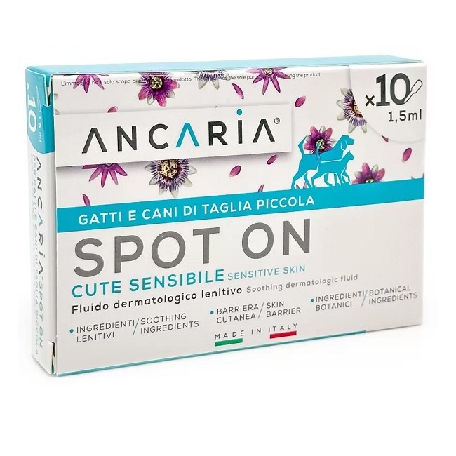 Ancaria spot-on gatti e cani taglia piccola Ancaria spot-on gatti e cani taglia piccola