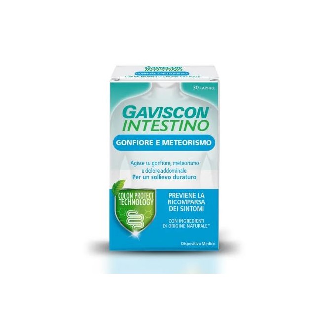 Reckitt Benckiser Gaviscon Intestino Gonfiore e Meteorismo 30 Capsule