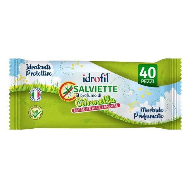 Salviettine Citronella 40 Pezzi Salviettine Citronella 40 Pezzi