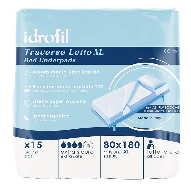 Idrofil Traversa Letto Xl 80x180 Cm Idrofil Traversa Letto Xl 80x180 Cm