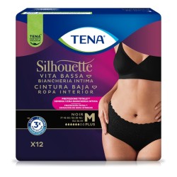 Tena Silhouette Noir M Vita Bassa per incontinenza 12 Pezzi