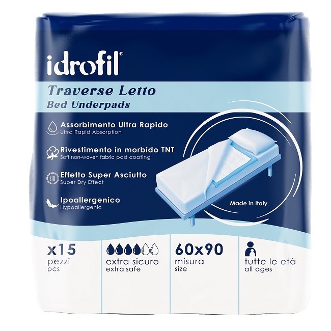 Idrofil Traversa Letto 60x90 Cm 15 Pezzi Idrofil Traversa Letto 60x90 Cm 15 Pezzi